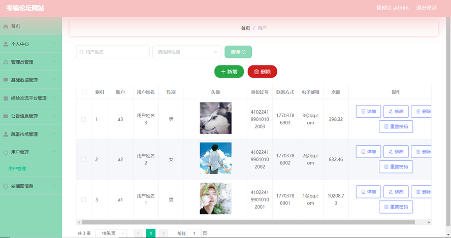 考编论坛网站的设计与实现