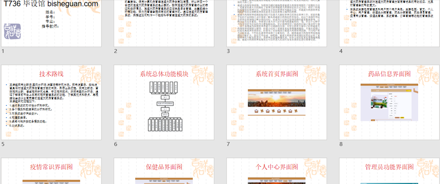 逍遥大药房管理系统PPT截图