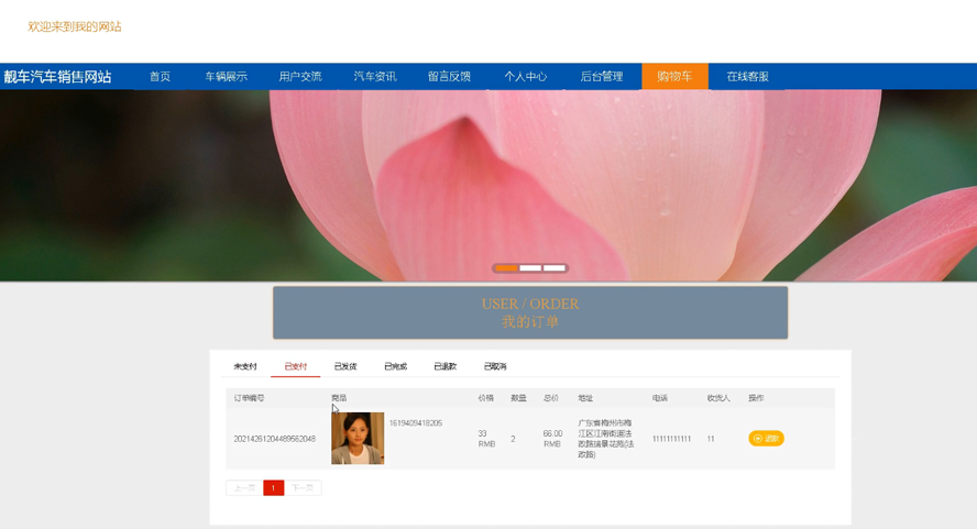靓车汽车销售网站模板截图