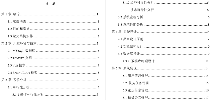 扶贫助农系统毕业论文截图