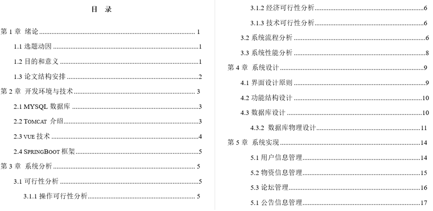 社区物资交易互助平台毕业论文截图