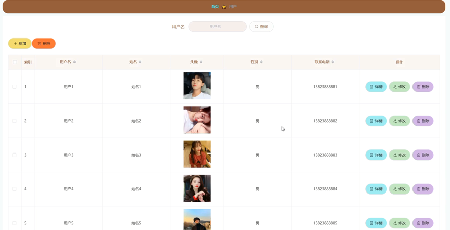 学院学生论坛的设计与实现模板截图