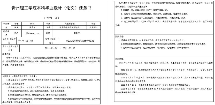 社区文化宣传网站任务书截图