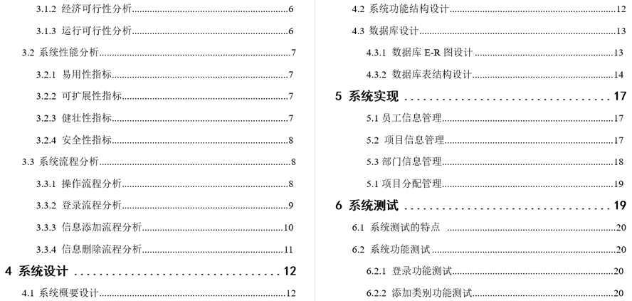 公司项目管理系统设计与实现毕业论文截图
