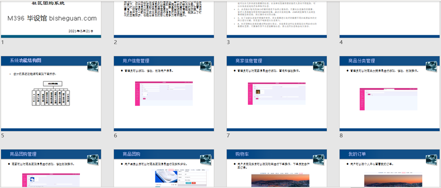 社区团购系统的设计与实现PPT截图