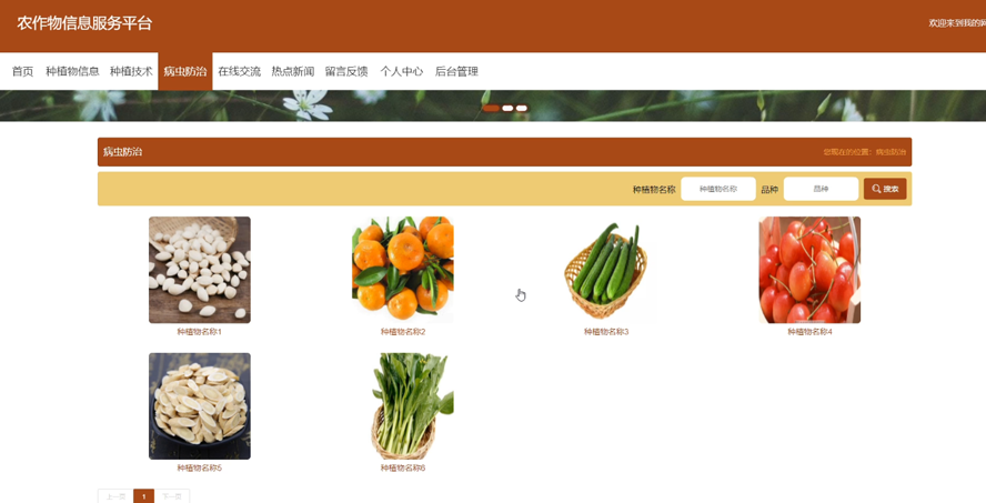 农作物信息服务平台的设计与实现
