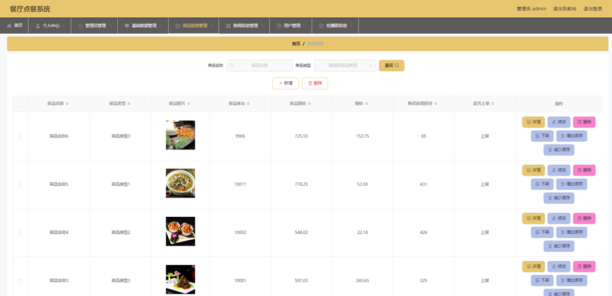 餐厅点餐系统的设计与实现