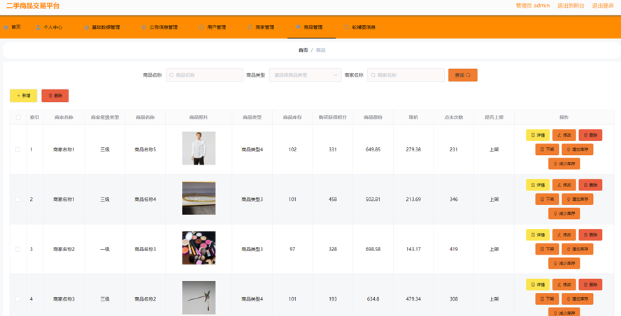 二手商品交易平台